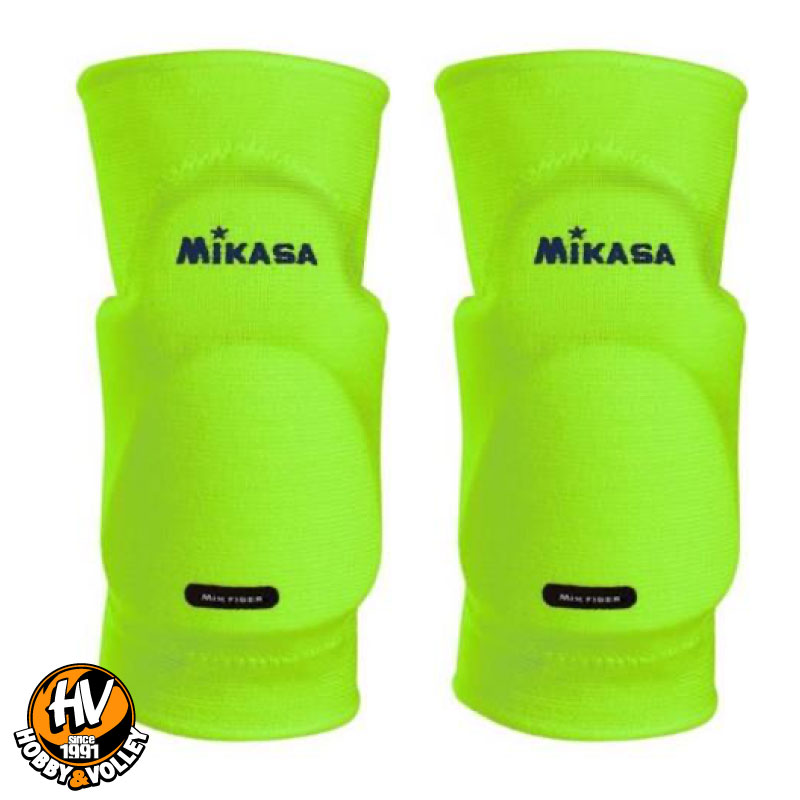 Mikasa MT8 Premier coppia ginocchiere volley pallavolo giallo fluo M 